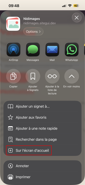 iOS notification settings